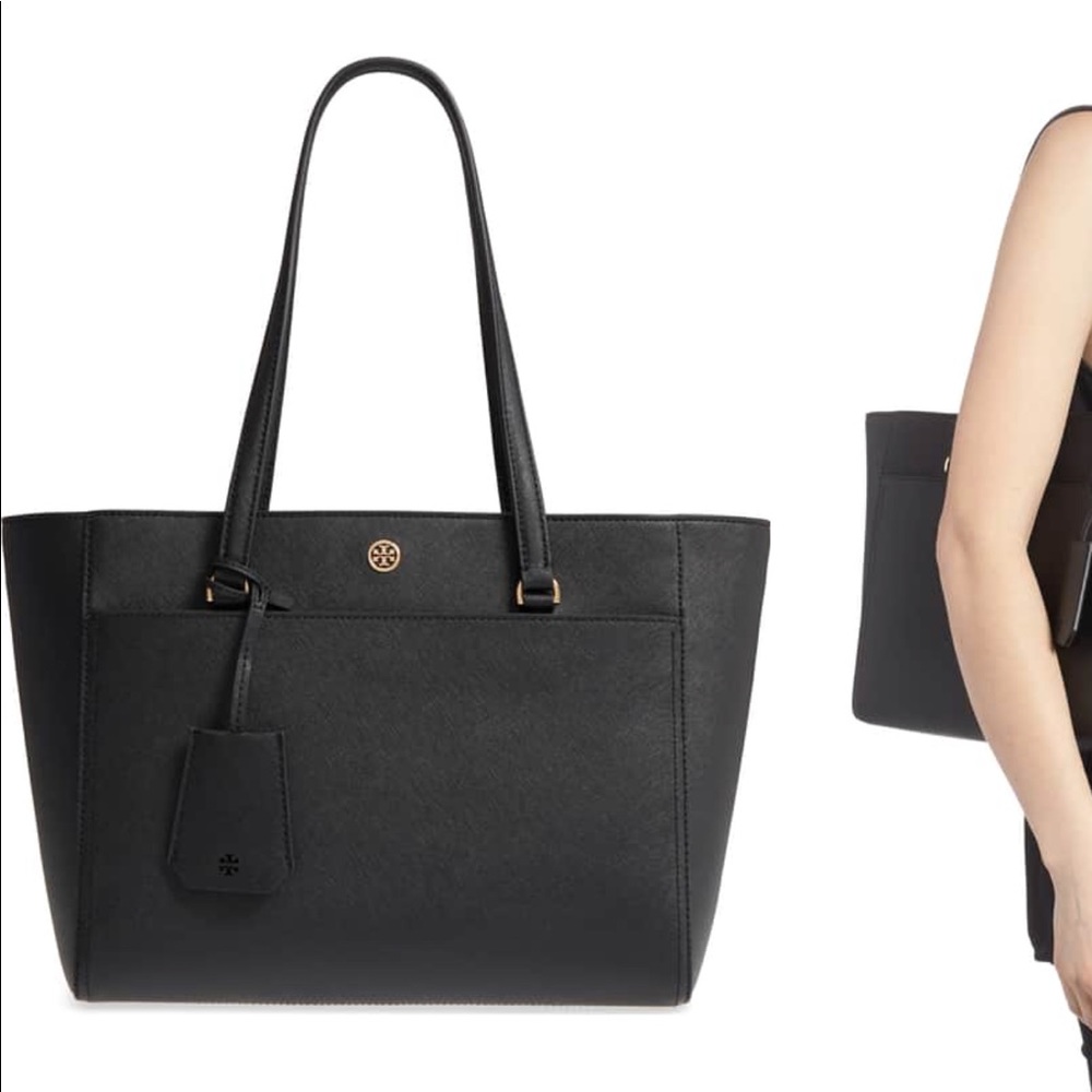Small Robinson Leather Tote
TORY BURCH